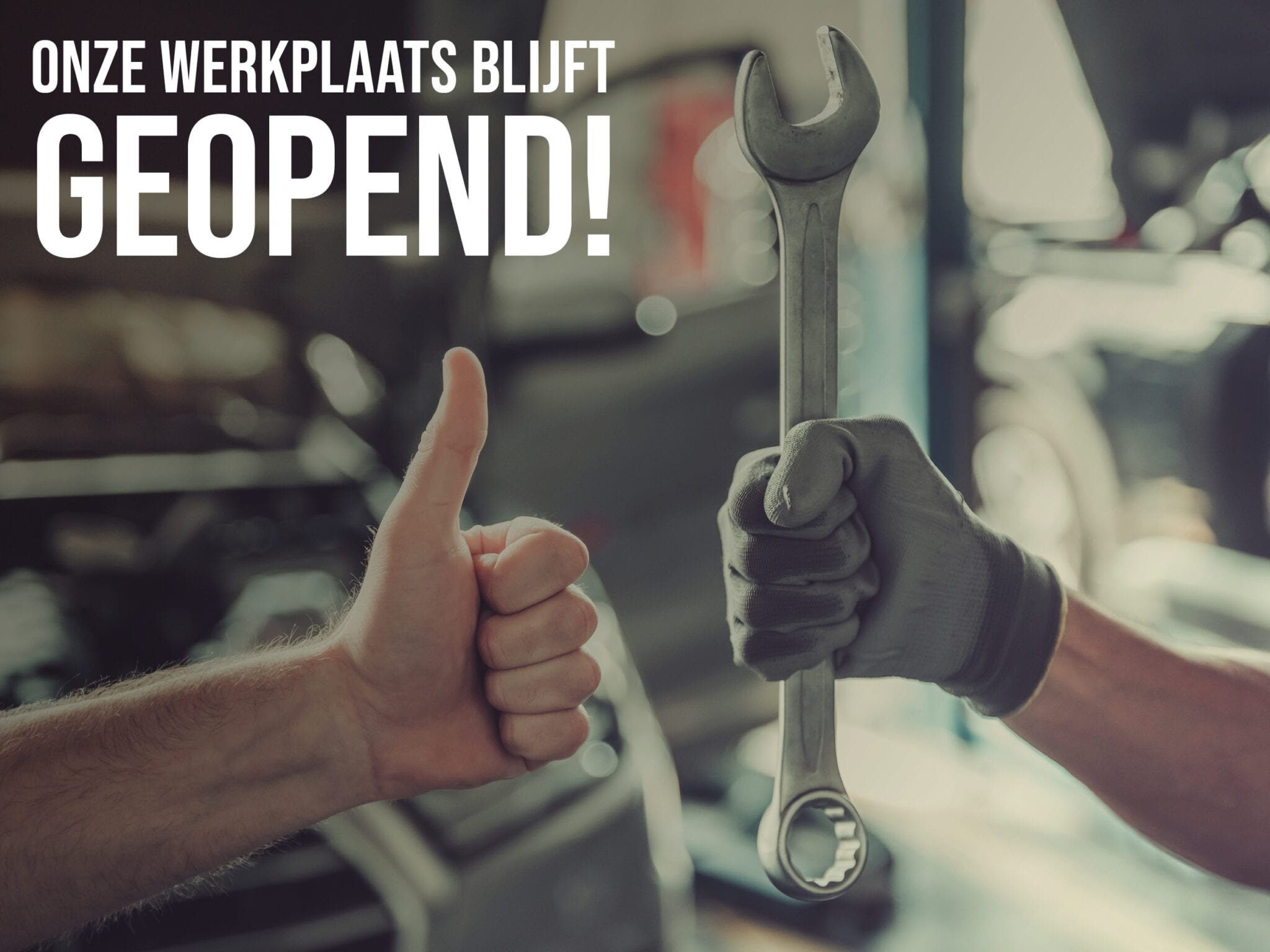 Wij zijn open Wij zijn open